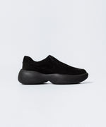 画像をギャラリービューアに読み込む, VEIN ヴェインのCOW LEATHER NUBUCK OVAL SOLE  TRAINER - BLACKの公式通販サイトsession福岡セレクトショップ
