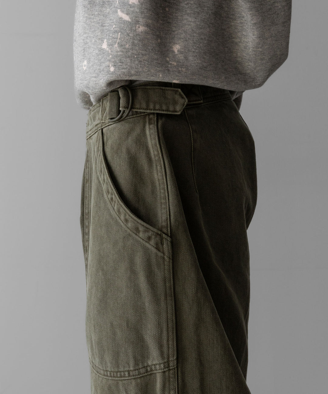INTÉRIM(インテリム)のUSED WASHED HEAVY PIMA TWILL FRENCH AIR FORCE MECHANIC PANTS - U.OLIVEの公式通販サイトsession福岡セレクトショップ