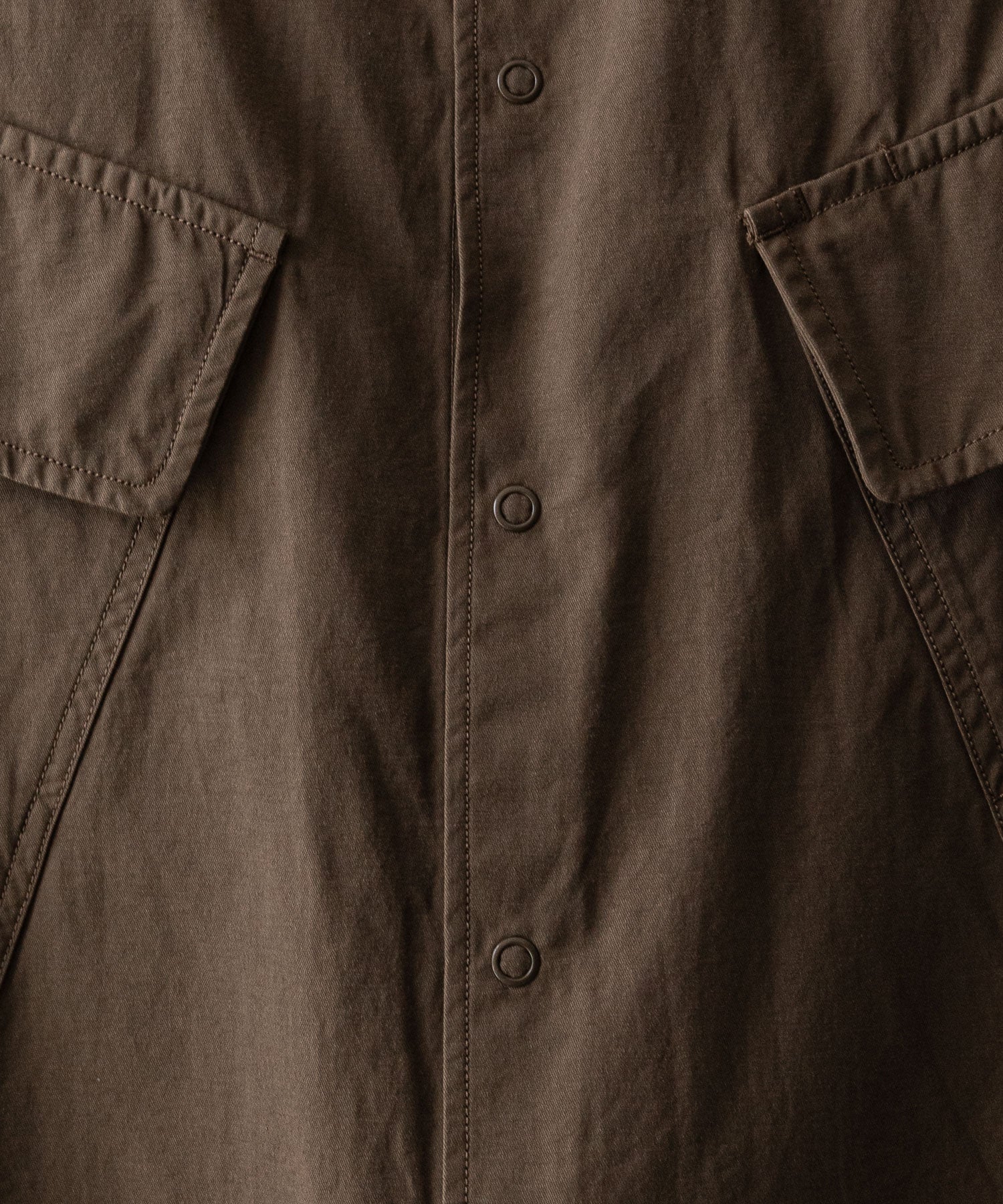 NEITHERS ネイダースのROASTER BAND COLLAR SHIRT JACKET - BROWNの公式通販サイトsession福岡セレクトショップ