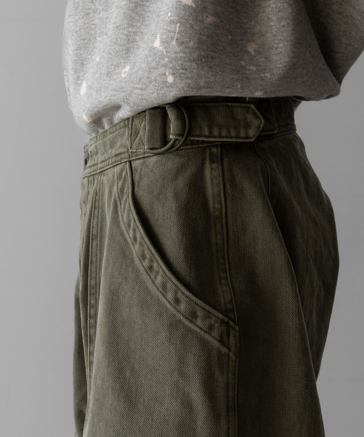 INTÉRIM(インテリム)のUSED WASHED HEAVY PIMA TWILL FRENCH AIR FORCE MECHANIC PANTS - U.OLIVEの公式通販サイトsession福岡セレクトショップ