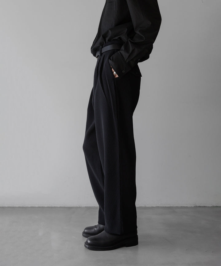 【stein】ssstein シュタインのGRADATION PLEATS WIDE TROUSERSのBLACK　 公式通販サイトsession福岡セレクトショップ