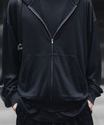 画像をギャラリービューアに読み込む, WWW WRAPINKNOT wool wearのZIP HOODIEのBLACK 公式通販サイトsession福岡セレクトショップ
