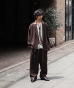 画像をギャラリービューアに読み込む, UJOH - ウジョーのWIDE 2 TUCK PNTのCHOCOLATE公式通販サイトsession福岡セレクトショップ
