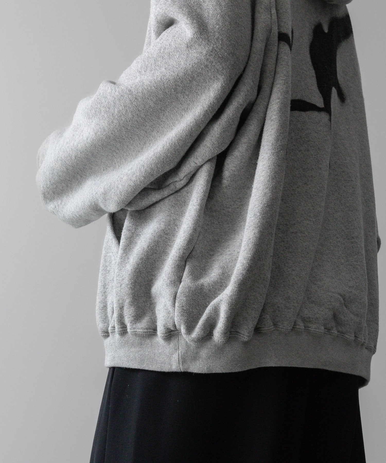 Fujimoto フジモトのSPRAYED DEEP TUCK HOODIE "OID FABRIC" - GRAYの公式通販サイトsession福岡セレクトショップ