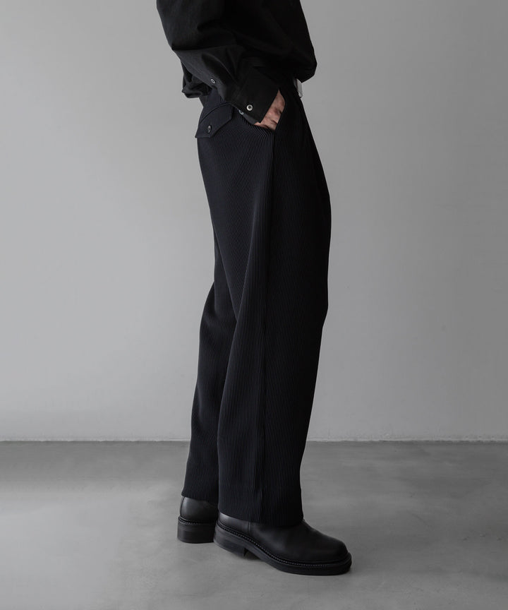 【stein】ssstein シュタインのGRADATION PLEATS WIDE TROUSERSのBLACK　 公式通販サイトsession福岡セレクトショップ