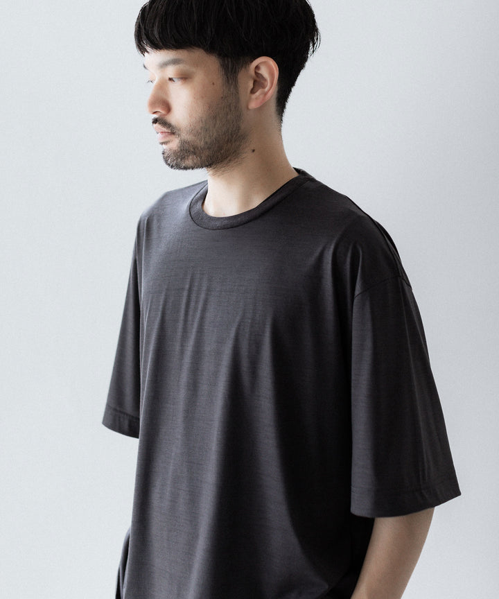 KANEMASA PHIL. カネマサフィル 36G WOOL S/S TEEのCHARCOAL 公式通販サイトsession福岡セレクトショップ