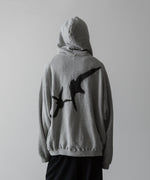 画像をギャラリービューアに読み込む, Fujimoto フジモトのSPRAYED DEEP TUCK HOODIE &quot;OID FABRIC&quot; - GRAYの公式通販サイトsession福岡セレクトショップ
