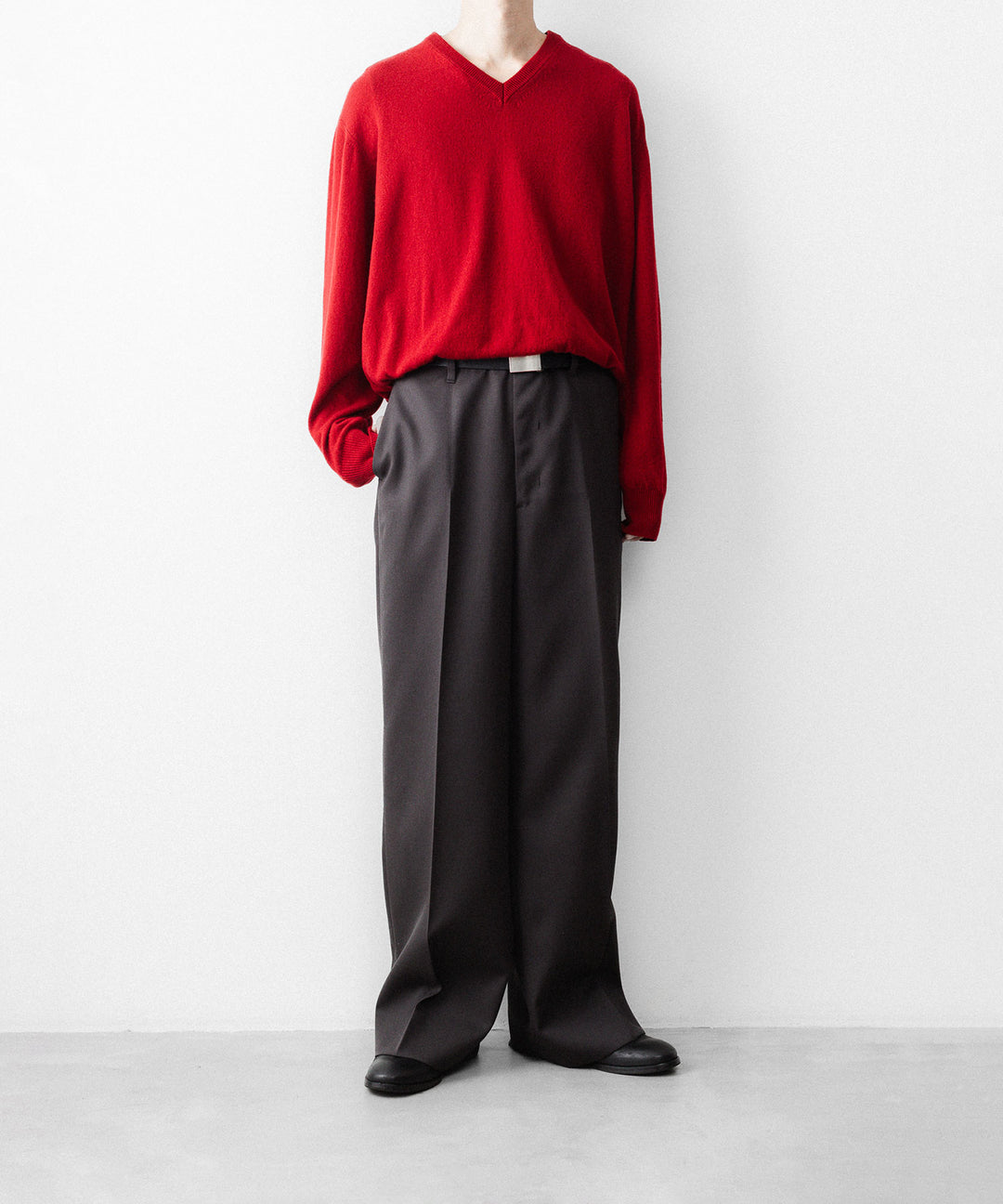 SUBLATIONS サブレーションズのCASHMERE V-NECK KNITのRED 公式通販サイトsession福岡セレクトショップ