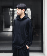 画像をギャラリービューアに読み込む, WWW WRAPINKNOT wool wearのZIP HOODIEのBLACK 公式通販サイトsession福岡セレクトショップ
