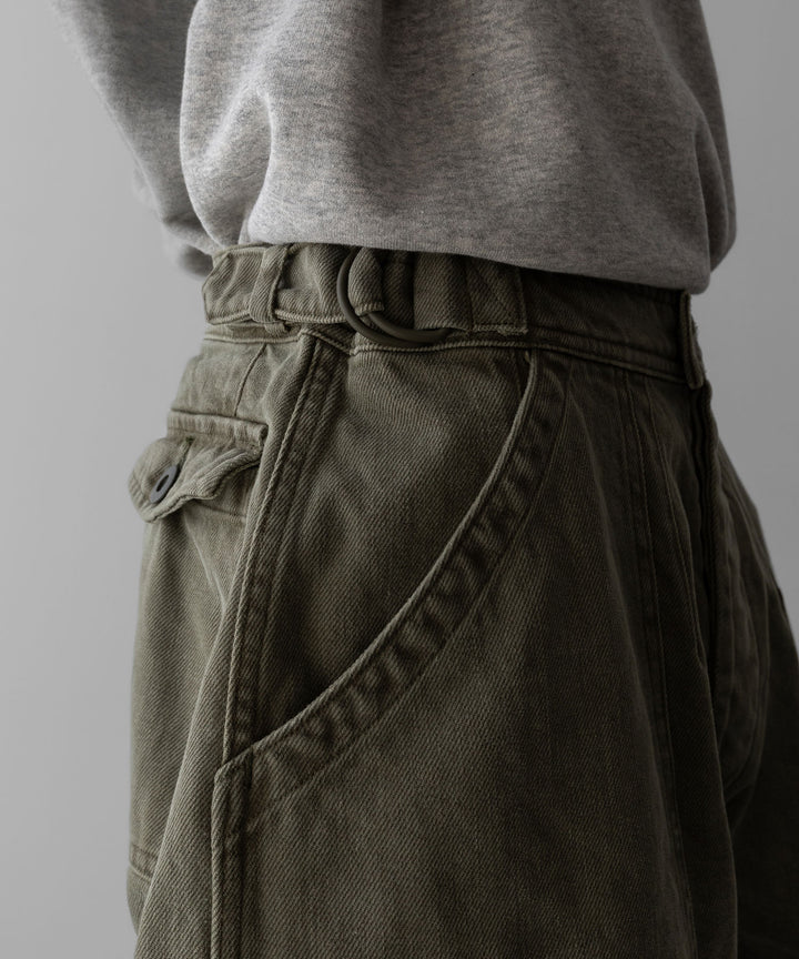INTÉRIM(インテリム)のUSED WASHED HEAVY PIMA TWILL FRENCH AIR FORCE MECHANIC PANTS - U.OLIVEの公式通販サイトsession福岡セレクトショップ