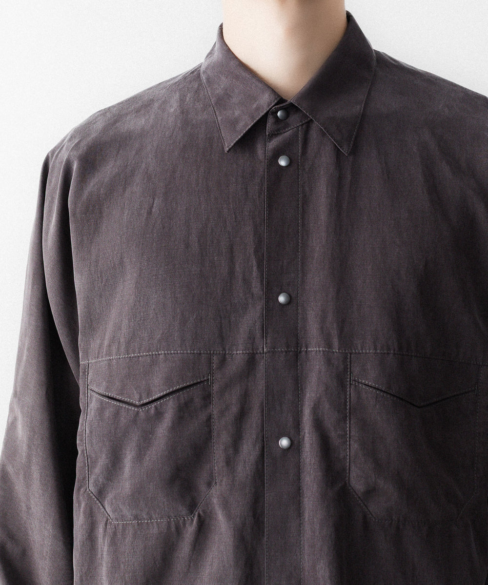 OPPOSE DUALITY-オポーズデュアリティのOFFICER SHIRT CXCのGRAY公式通販サイトsession福岡セレクトショップ