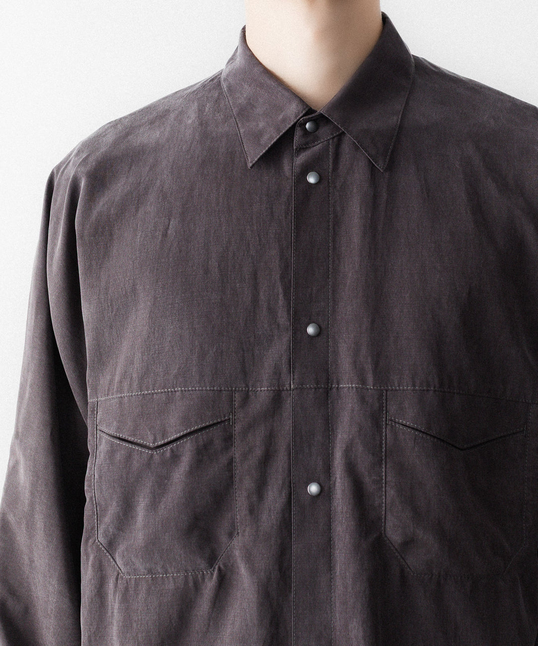OPPOSE DUALITY-オポーズデュアリティのOFFICER SHIRT CXCのGRAY公式通販サイトsession福岡セレクトショップ