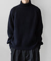 【INTÉRIM】60s 3GG RAGLAN FISHERMAN SWEATER TURTLE - NAVY