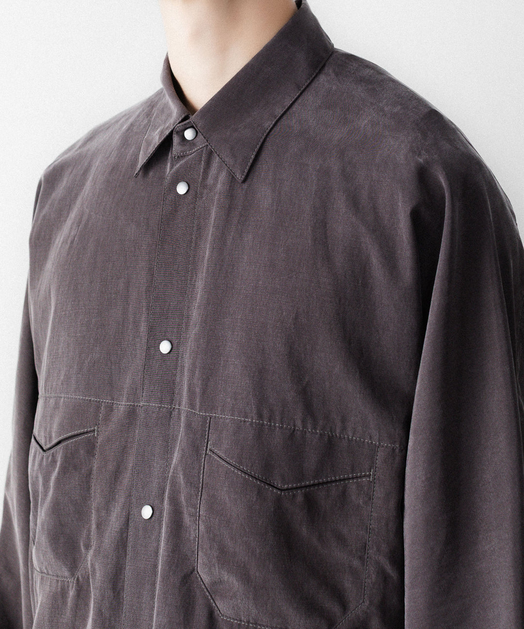 OPPOSE DUALITY-オポーズデュアリティのOFFICER SHIRT CXCのGRAY公式通販サイトsession福岡セレクトショップ