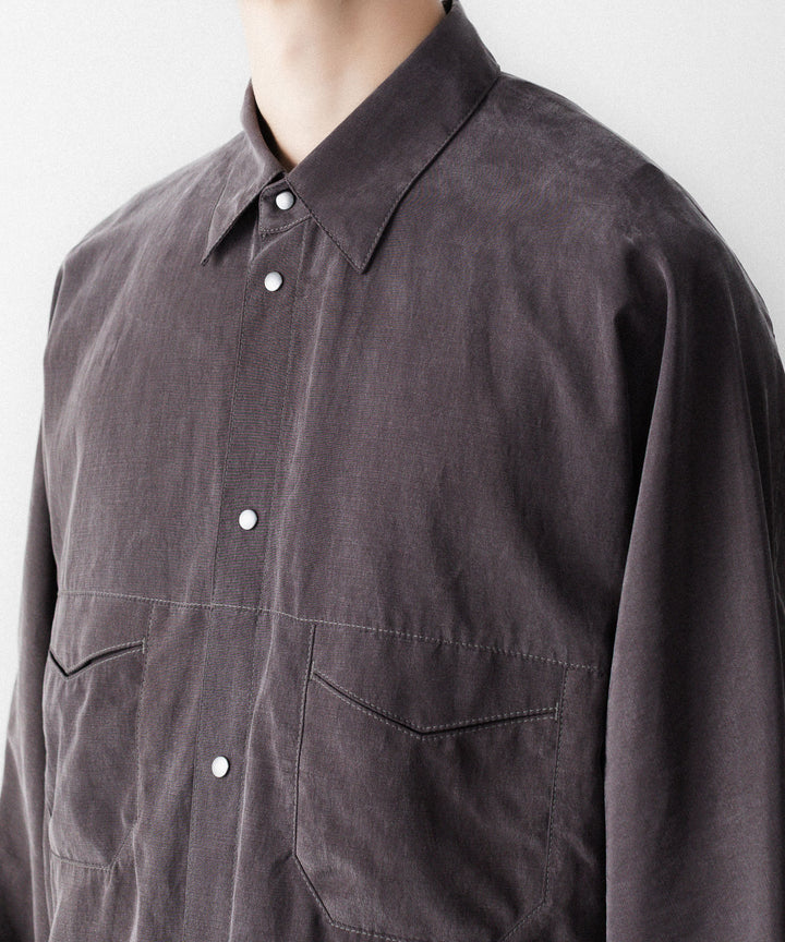 OPPOSE DUALITY-オポーズデュアリティのOFFICER SHIRT CXCのGRAY公式通販サイトsession福岡セレクトショップ