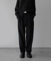 【ssstein】GRADATION PLEATS WIDE TROUSERS - BLACK