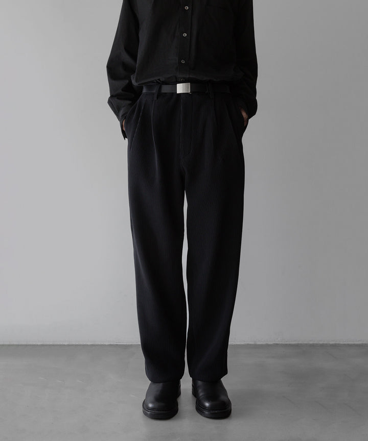 【stein】ssstein シュタインのGRADATION PLEATS WIDE TROUSERSのBLACK　 公式通販サイトsession福岡セレクトショップ