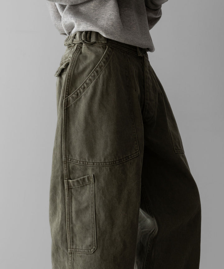 INTÉRIM(インテリム)のUSED WASHED HEAVY PIMA TWILL FRENCH AIR FORCE MECHANIC PANTS - U.OLIVEの公式通販サイトsession福岡セレクトショップ