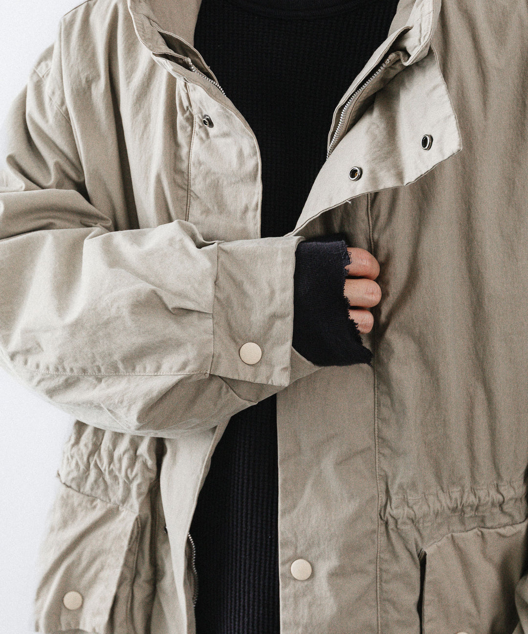 【concause】 HALF MOUNTAIN COAT - BEIGE