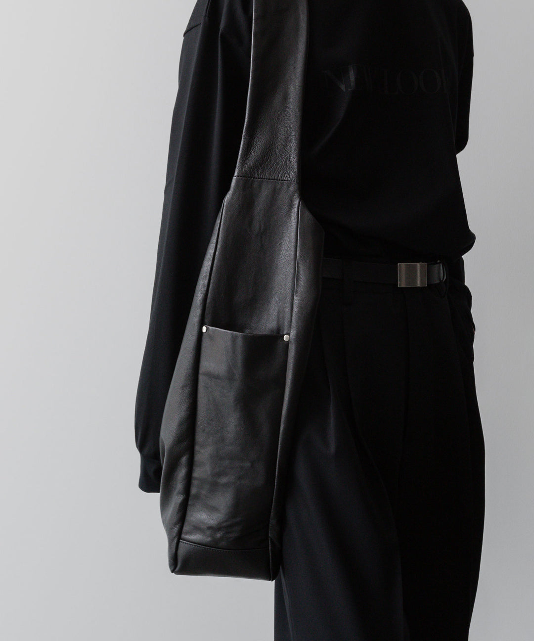 ssstein(シュタイン)の24AWコレクション LEATHER SHOULDER BAG - BLACK 公式通販サイトsession福岡セレクトショップ