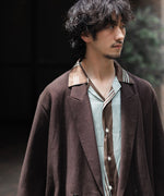 画像をギャラリービューアに読み込む, UJOH - ウジョーのPEAKED LAPEL COLLAR SHIRT JKTのCHOCOLATE公式通販サイトsession福岡セレクトショップ
