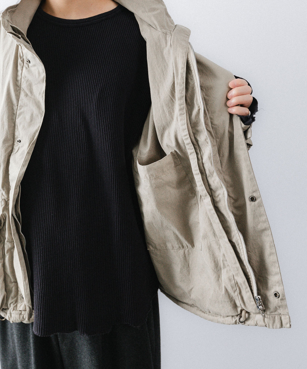 【concause】 HALF MOUNTAIN COAT - BEIGE