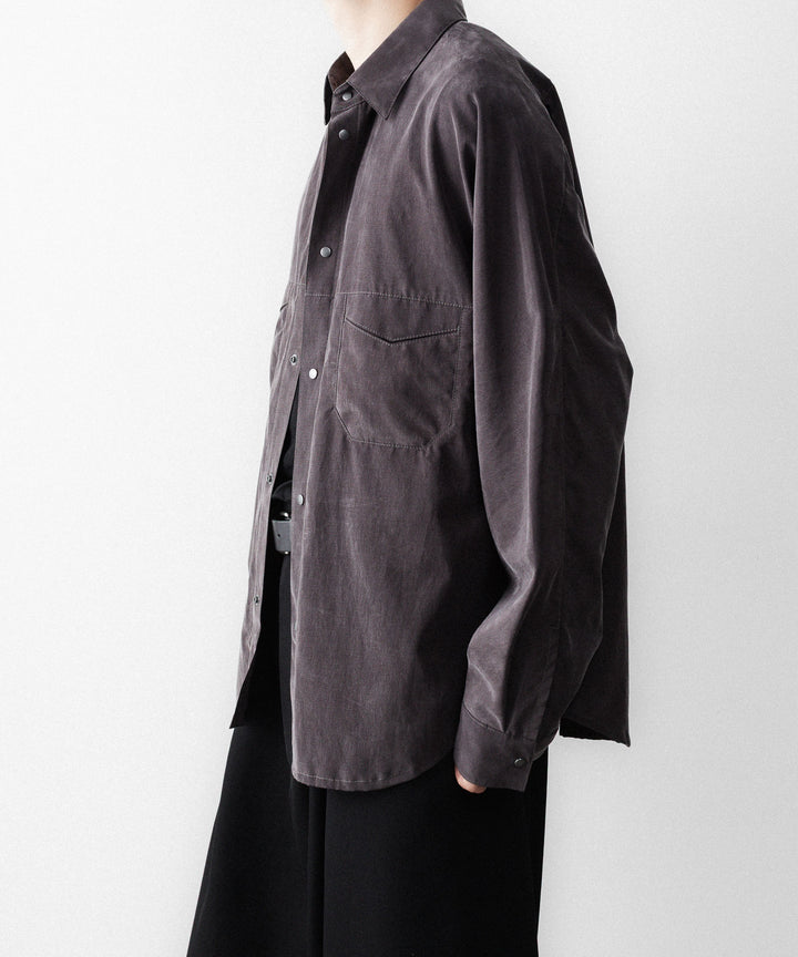 OPPOSE DUALITY-オポーズデュアリティのOFFICER SHIRT CXCのGRAY公式通販サイトsession福岡セレクトショップ