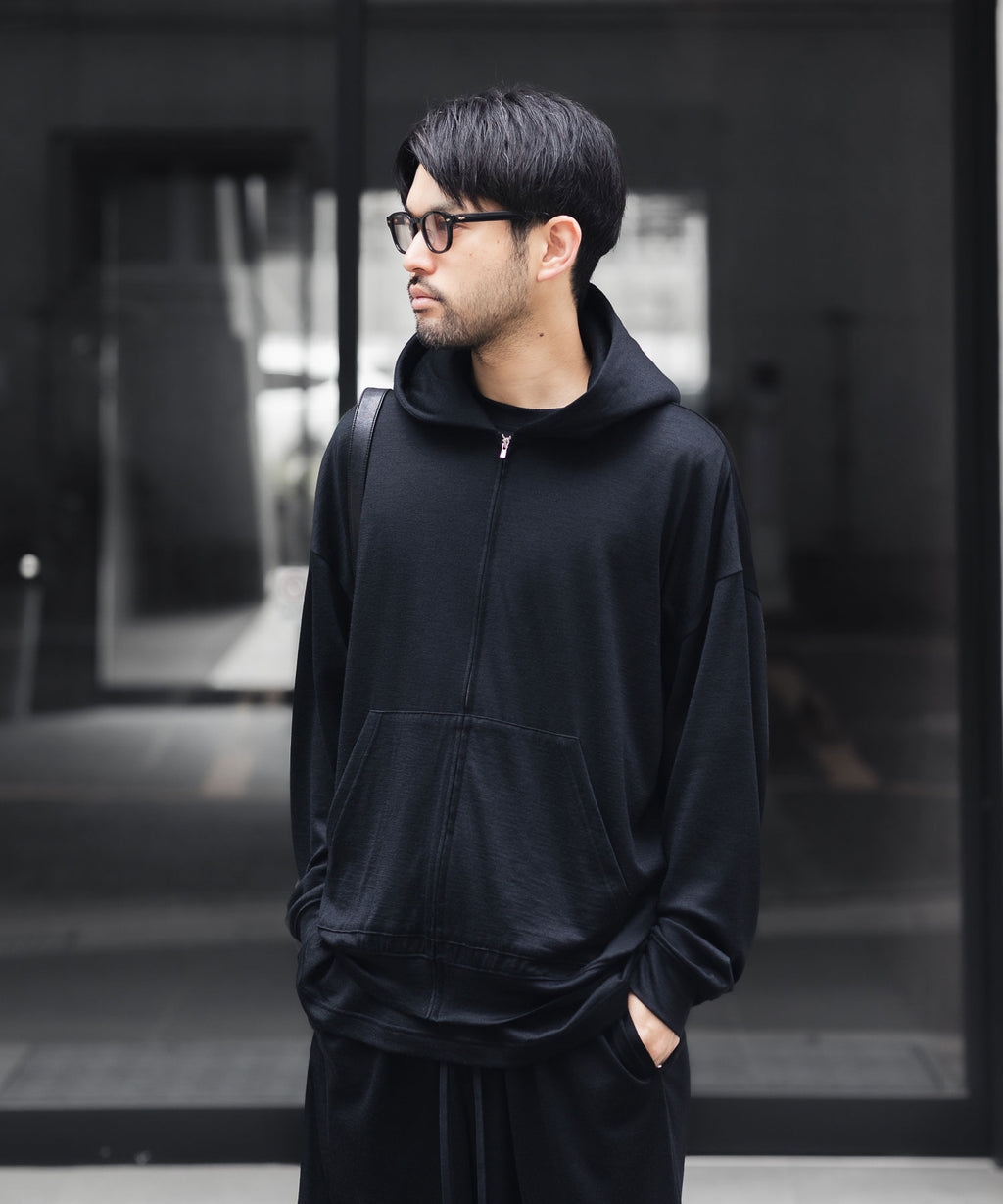 トップス wrapinknot wool POLO-SHIRT / BLACK International Gallery BEAMS（インターナショナルギャラリー ビームス