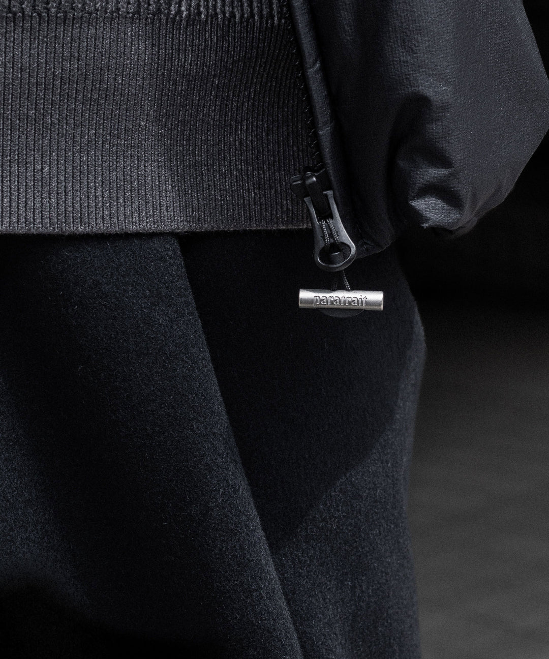 【paratrait】MEMBRANE SHELL PUFF BLOUSON - BLACK