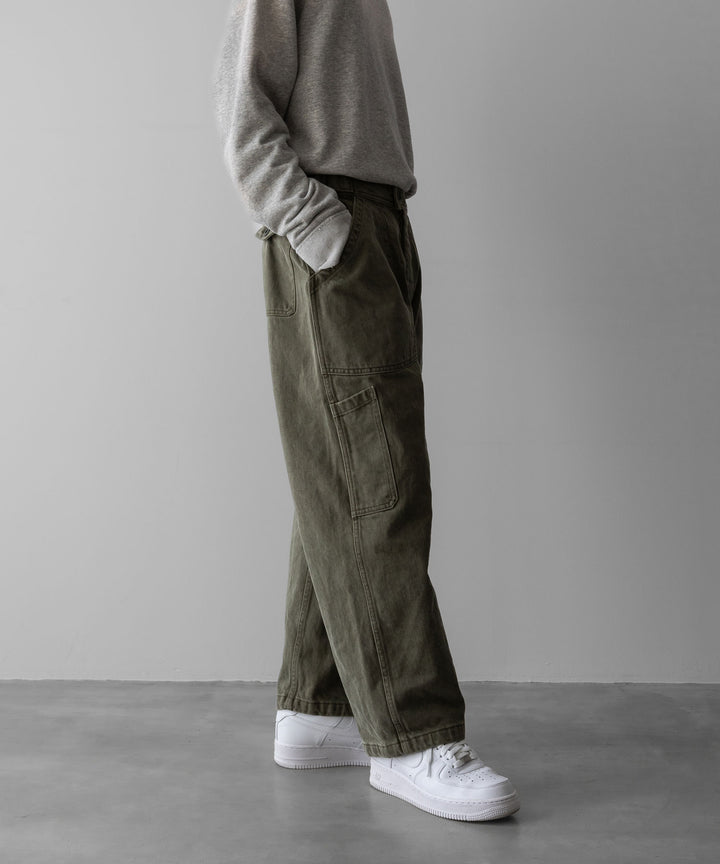 INTÉRIM(インテリム)のUSED WASHED HEAVY PIMA TWILL FRENCH AIR FORCE MECHANIC PANTS - U.OLIVEの公式通販サイトsession福岡セレクトショップ