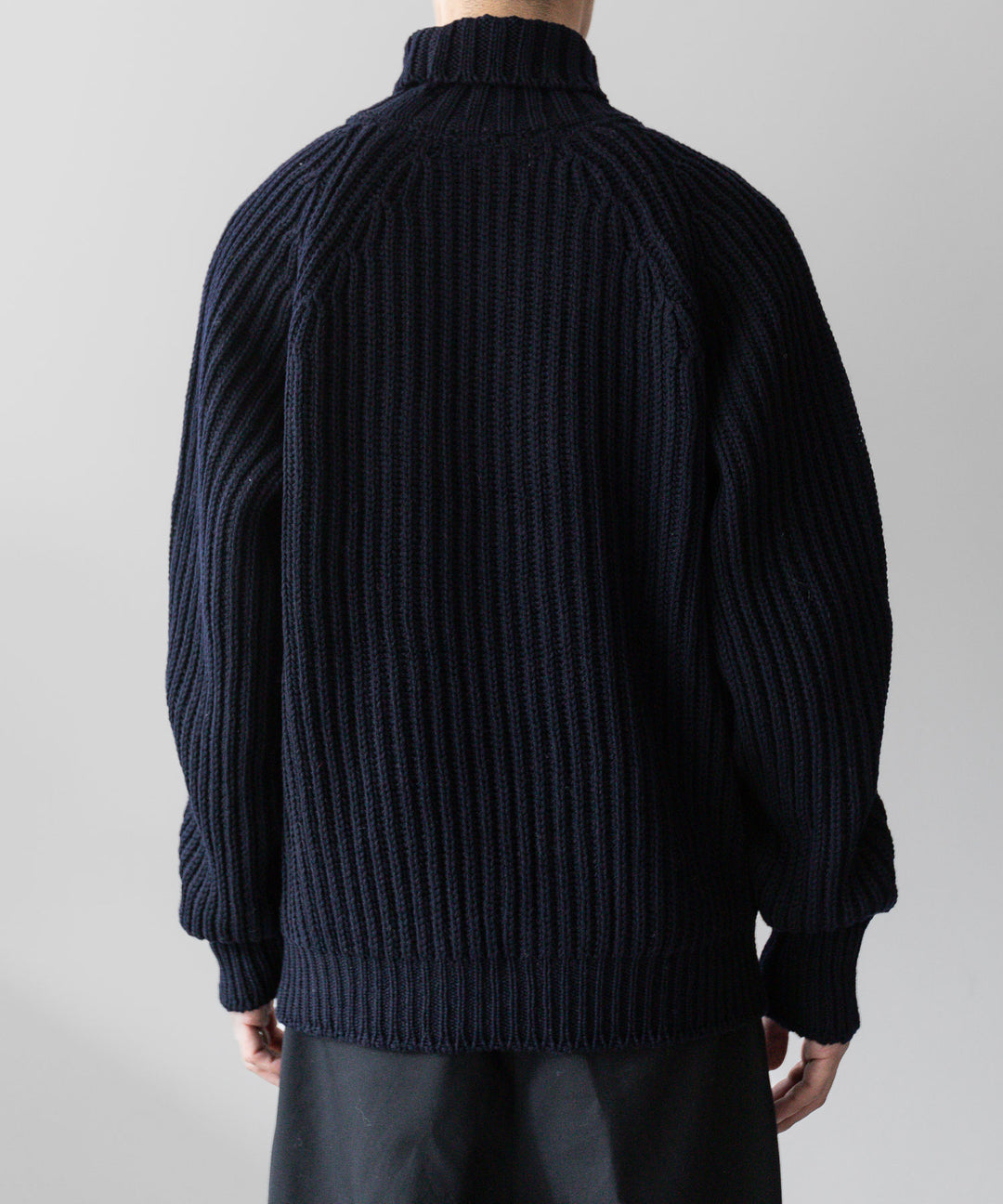 INTÉRIM(インテリム)の23AWコレクション60s 3GG RAGLAN FISHERMAN SWEATER TURTLEのNAVY sessionセッション福岡セレクトショップ 公式通販サイト