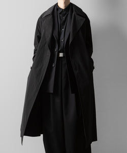 ssstein(シュタイン)のWINDPROOF NYLON DOUBLE BREASTED COAT - BLACK 公式通販サイトsession福岡セレクトショップ