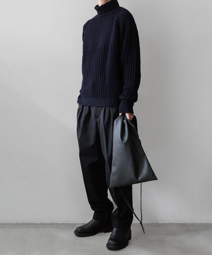 INTÉRIM(インテリム)の23AWコレクション60s 3GG RAGLAN FISHERMAN SWEATER TURTLEのNAVY sessionセッション福岡セレクトショップ 公式通販サイト
