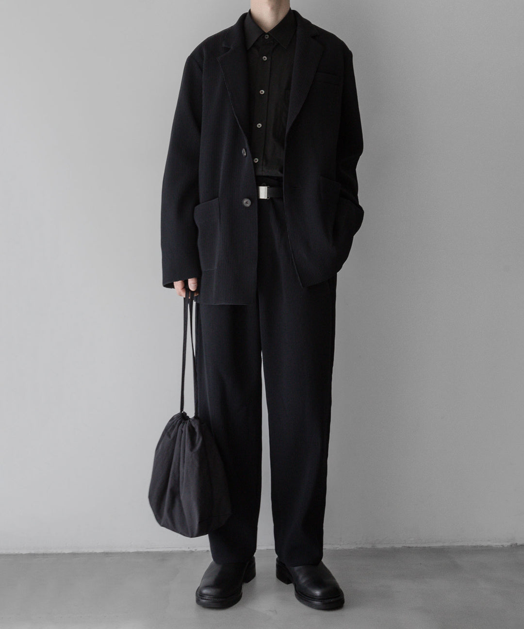 【stein】ssstein シュタインのGRADATION PLEATS WIDE TROUSERSのBLACK　 公式通販サイトsession福岡セレクトショップ