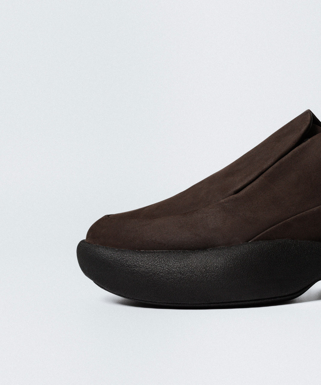 VEIN ヴェインのCOW LEATHER NUBUCK OVAL SOLE  TRAINER - BROWNの公式通販サイトsession福岡セレクトショップ