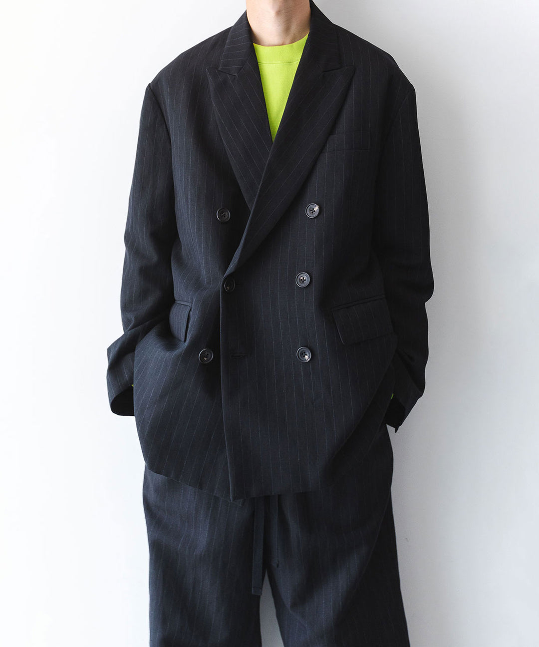 stein(シュタイン)の23AWコレクションOVERSIZED DOUBLE BREASTED JACKETのBLACK