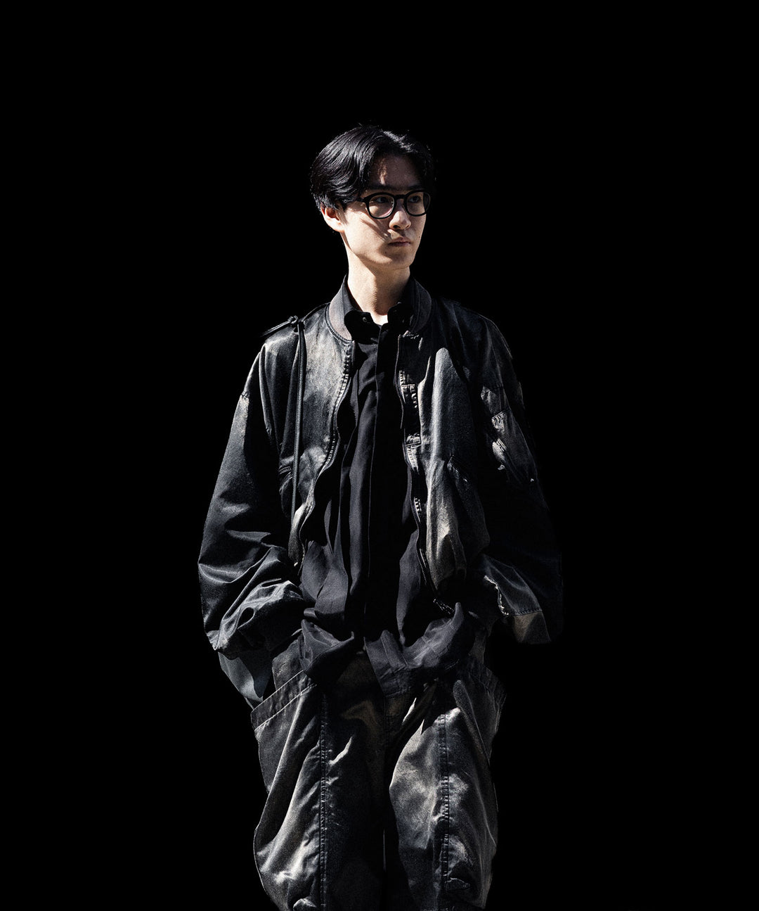 SUBLATIONS-サブレーションズのRUSTY SATIN BALLOON MA-1のBLACK公式通販サイトsession福岡セレクトショップ