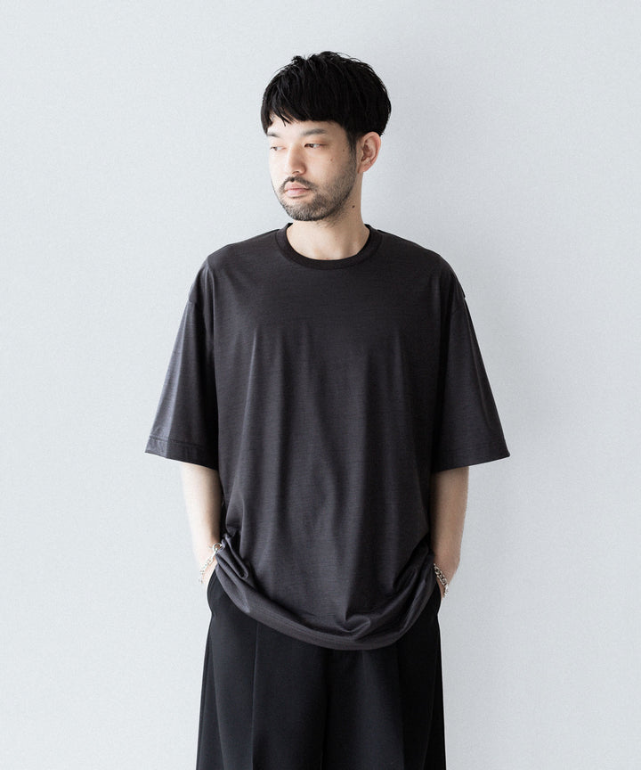 KANEMASA PHIL. カネマサフィル 36G WOOL S/S TEEのCHARCOAL 公式通販サイトsession福岡セレクトショップ