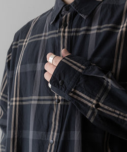 NEITHERS ネイダースのPHOTOGRAPHER L/S SHIRT - CHARCOAL GREY CHECKの公式通販サイトsession福岡セレクトショップ