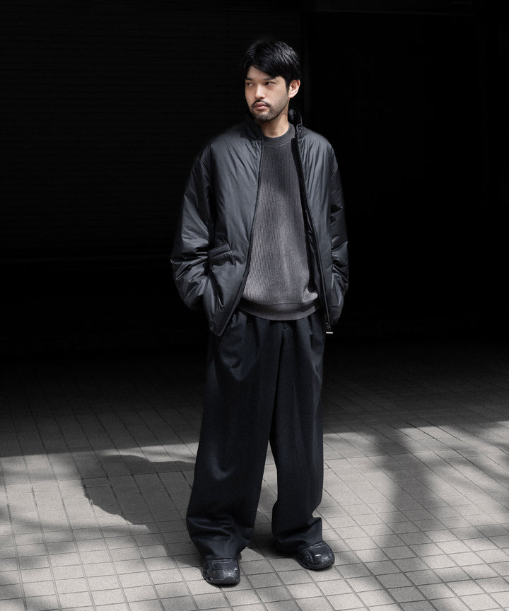 ssstein(シュタイン)のW/CA BEAVER EASY WIDE TROUSERS - BLACKの公式通販サイトsession福岡セレクトショップ