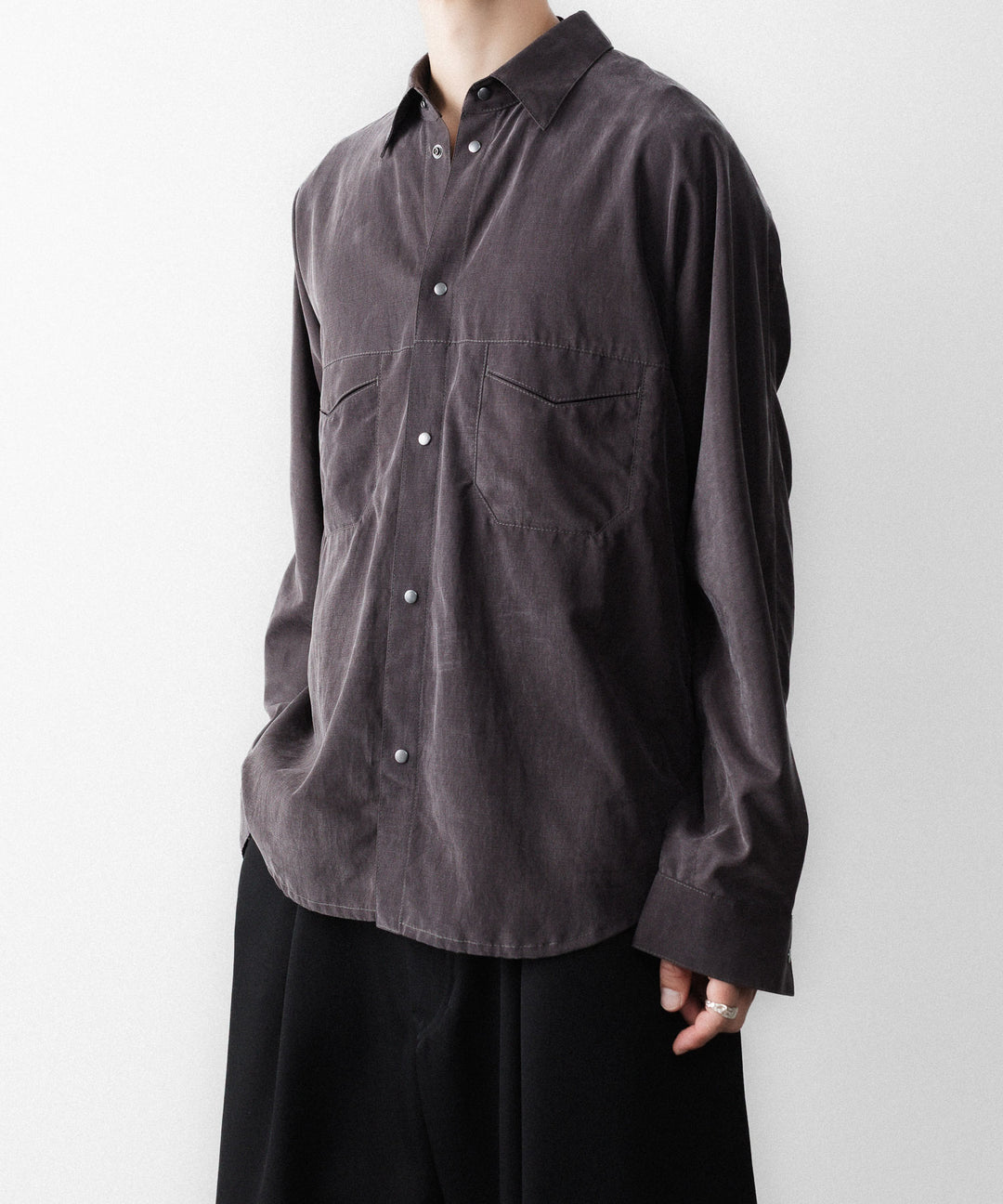 OPPOSE DUALITY-オポーズデュアリティのOFFICER SHIRT CXCのGRAY公式通販サイトsession福岡セレクトショップ