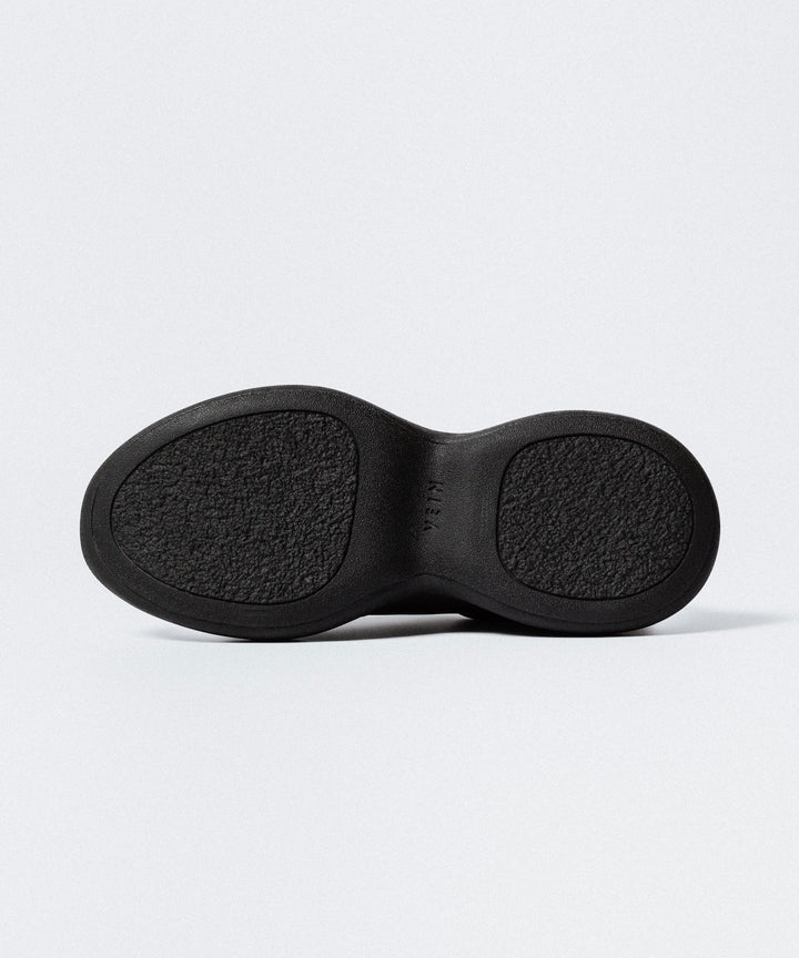 VEIN ヴェインのCOW LEATHER NUBUCK OVAL SOLE  TRAINER - BLACKの公式通販サイトsession福岡セレクトショップ