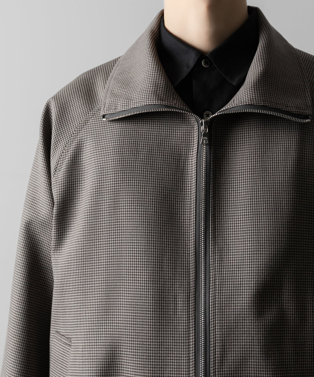 ssstein(シュタイン)のDOUBLE WEAVE HOUNDSTOOTH ZIP UP SHORT JACKET - HOUNDSTOOTHの公式通販サイトsession福岡セレクトショップ
