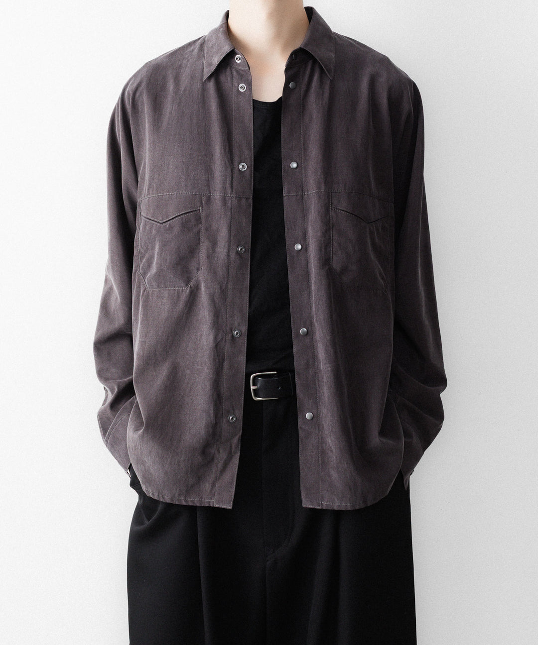 OPPOSE DUALITY-オポーズデュアリティのOFFICER SHIRT CXCのGRAY公式通販サイトsession福岡セレクトショップ