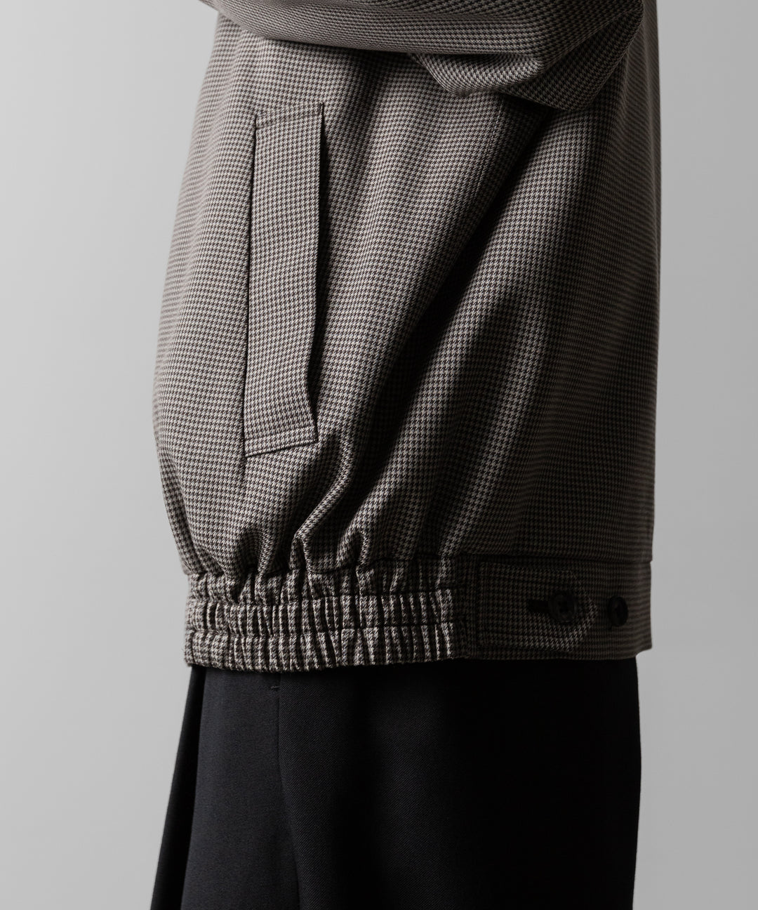 ssstein(シュタイン)のDOUBLE WEAVE HOUNDSTOOTH ZIP UP SHORT JACKET - HOUNDSTOOTHの公式通販サイトsession福岡セレクトショップ