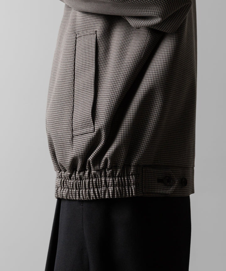 ssstein(シュタイン)のDOUBLE WEAVE HOUNDSTOOTH ZIP UP SHORT JACKET - HOUNDSTOOTHの公式通販サイトsession福岡セレクトショップ
