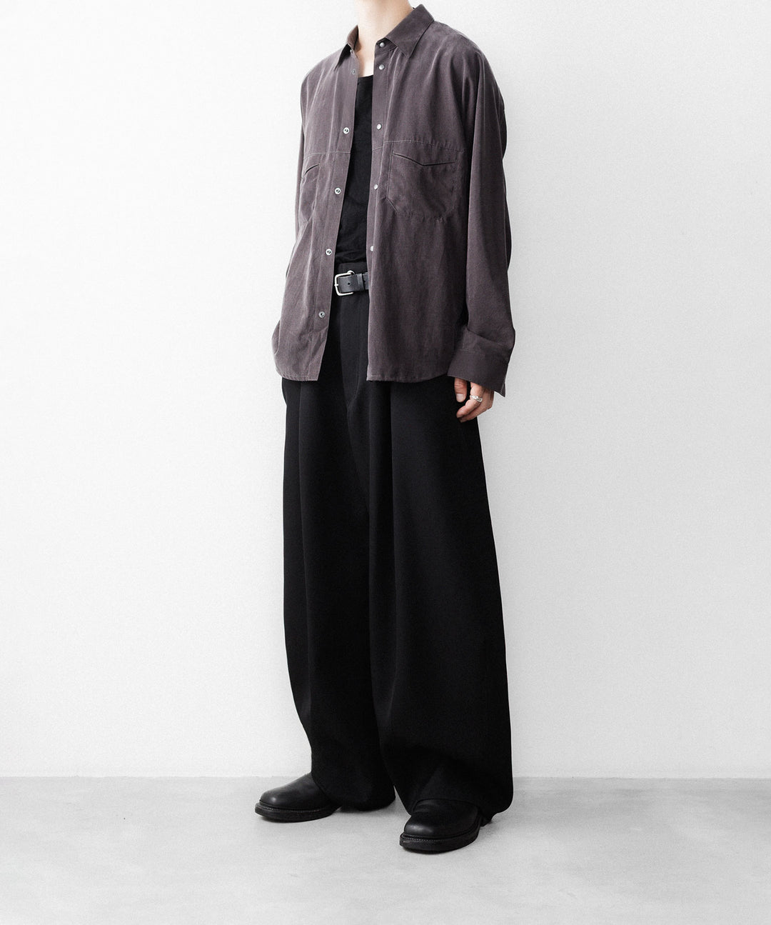 OPPOSE DUALITY-オポーズデュアリティのOFFICER SHIRT CXCのGRAY公式通販サイトsession福岡セレクトショップ