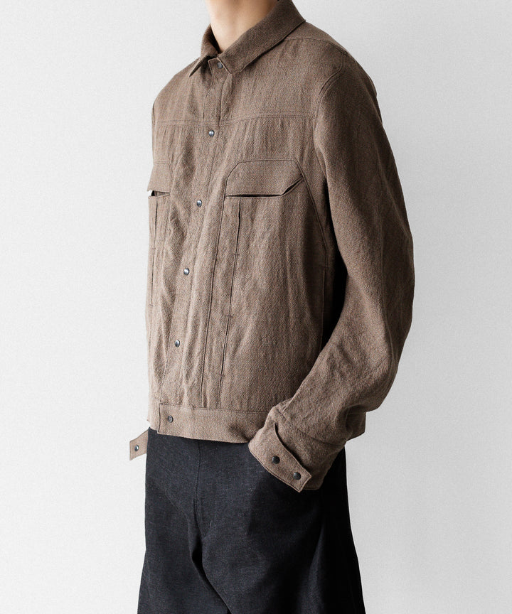 OPPOSE DUALITY オポーズデュアリティの６POCKET PANEL WOOL JACKETのBEIGE公式通販サイトsession福岡セレクトショップ