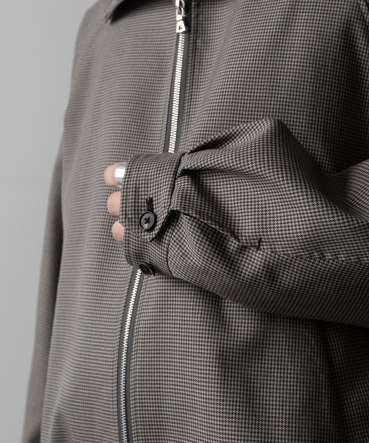 ssstein(シュタイン)のDOUBLE WEAVE HOUNDSTOOTH ZIP UP SHORT JACKET - HOUNDSTOOTHの公式通販サイトsession福岡セレクトショップ