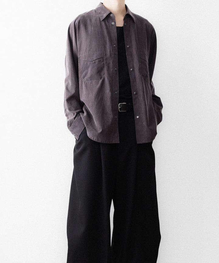 OPPOSE DUALITY-オポーズデュアリティのOFFICER SHIRT CXCのGRAY公式通販サイトsession福岡セレクトショップ
